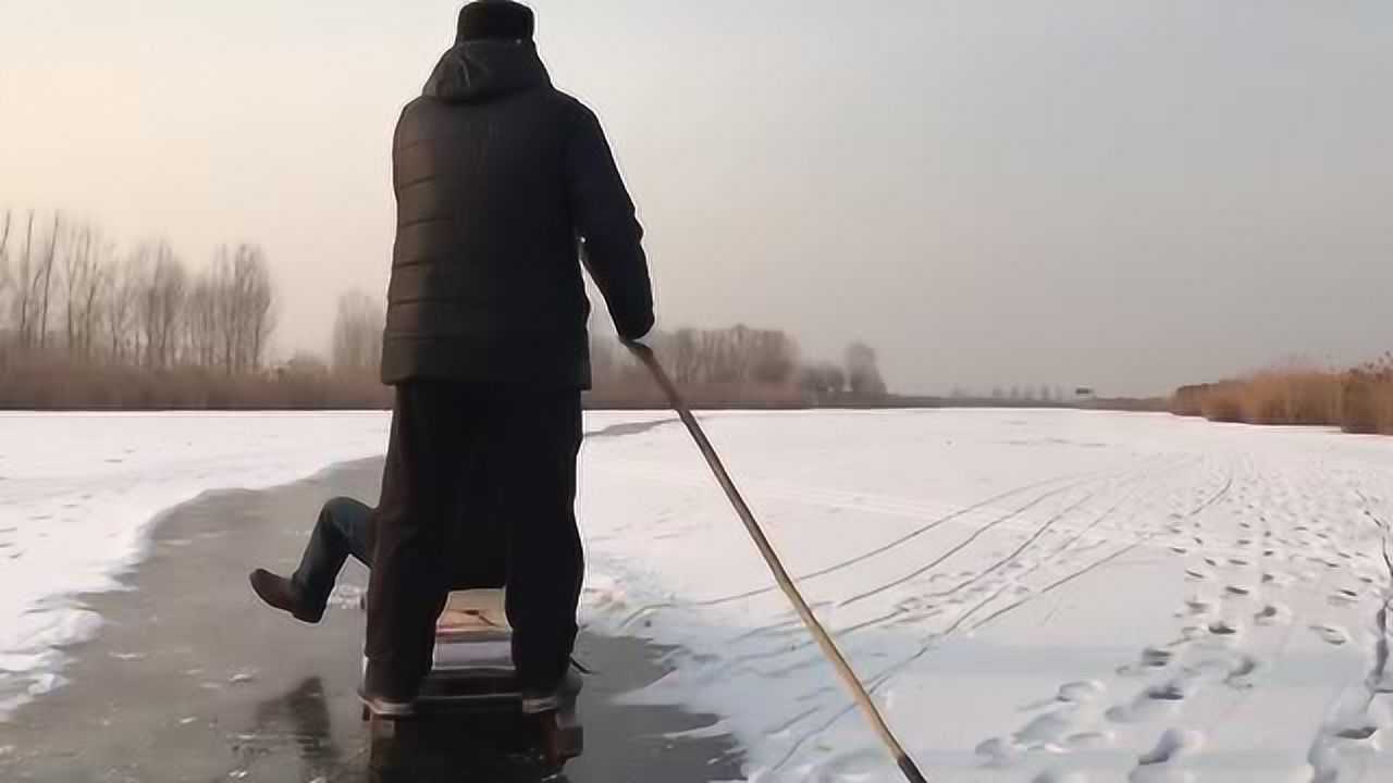 白洋淀上的冰床