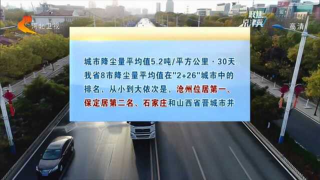 2018年11月“2+26”城市降尘监测结果:河北6市名列最好前10