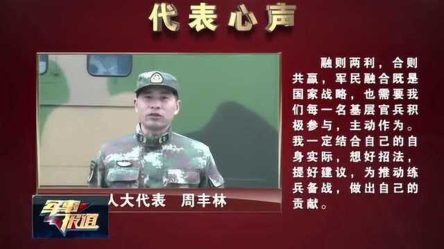 全国人大代表周丰林:加强优势互补 推动军地融合