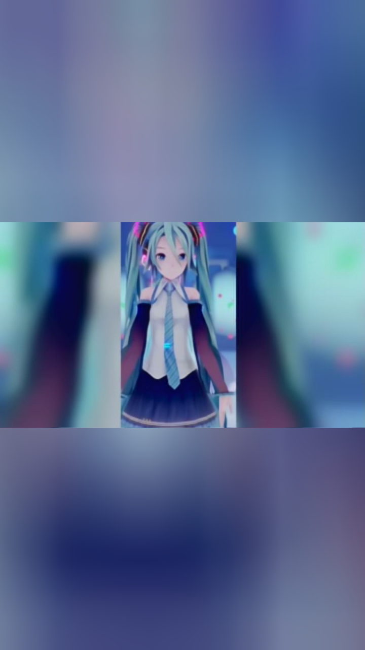 绿色初音未来比心