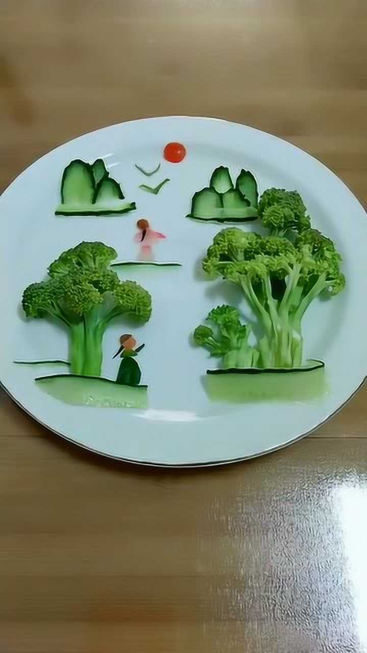 蔬菜拼盘,美如一幅画