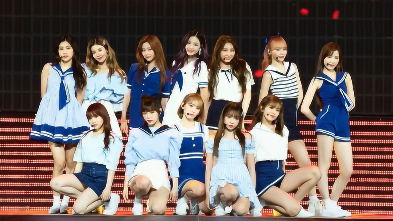 女团izone日本kcon演唱会舞台,元气满满的花仙子们