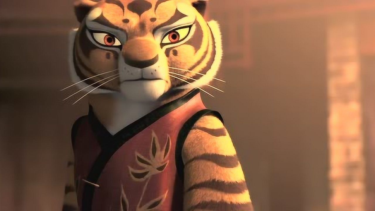 虎妞生气了,功夫熊猫一脸可怜相,太好玩了