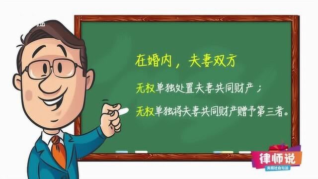 《律师说》——他在婚内赠与第三者的财产,我还能要回来吗?