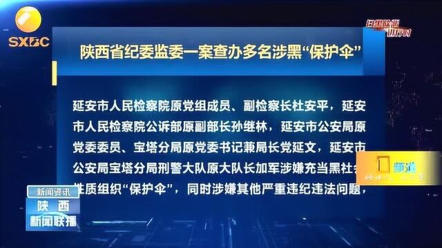 陕西省纪委监委一案查办多名涉黑“保护伞”