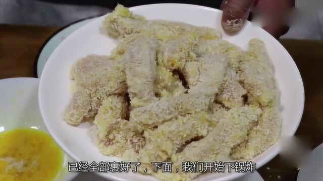 喜欢吃鸡柳不用买,在家轻松做,炸出来鲜香味美外酥里嫩