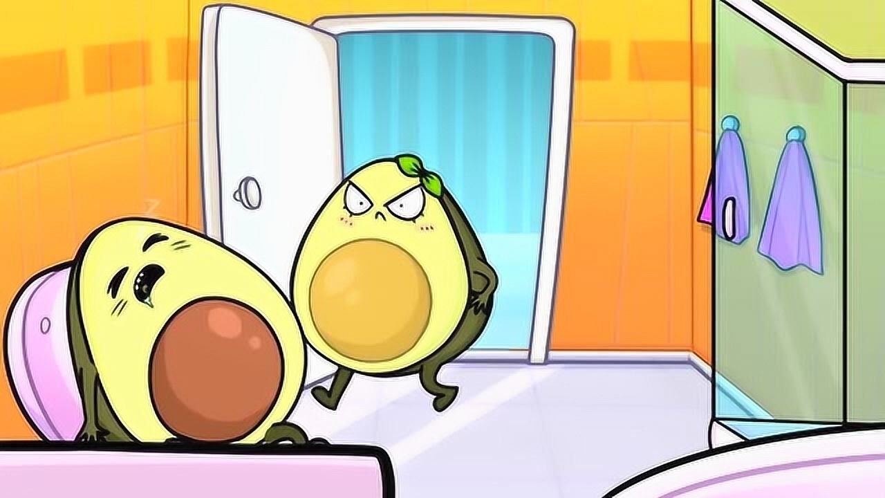 鳄梨动画鳄梨先生厕所睡着鳄梨女士大怒