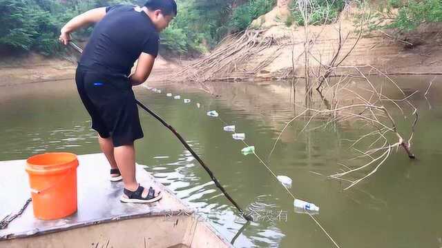 渔农阿金:小伙做梦梦到抓甲鱼,第二天赶紧去收甲鱼钩,看看收获