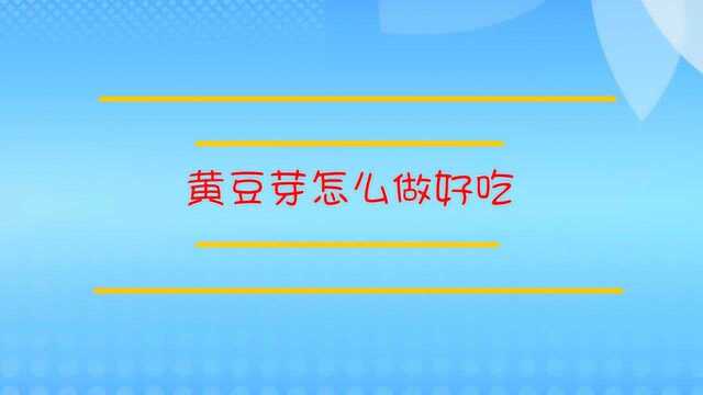 家常黄豆芽怎么做好吃?