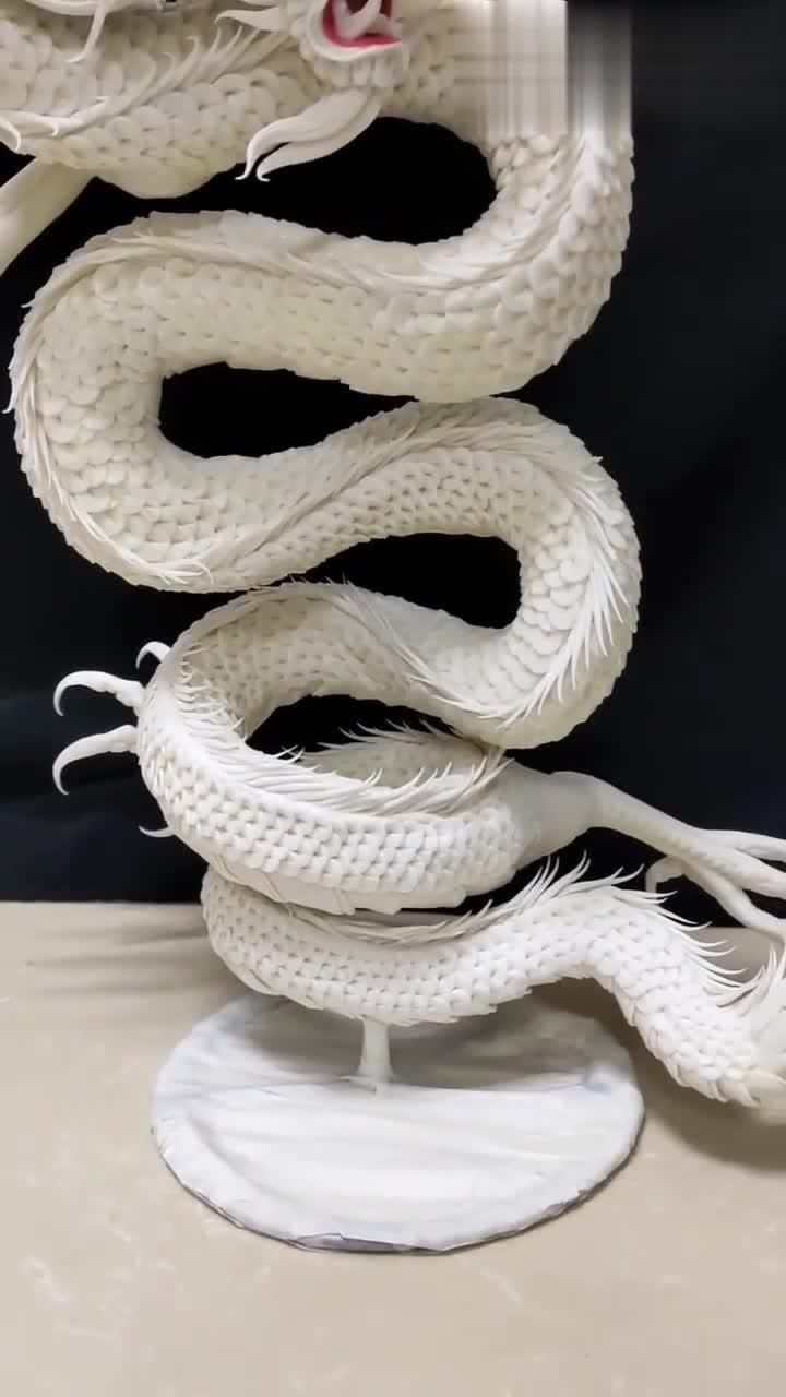 面塑龙的制作过程虽然是用面做的却丝毫不减霸气