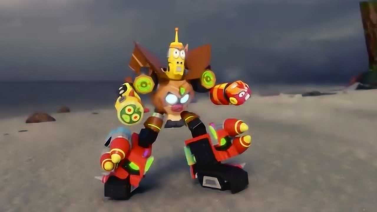 爆笑虫子:蛙鼠研发的机器人,真能把科技虫机器人打倒吗?好酷