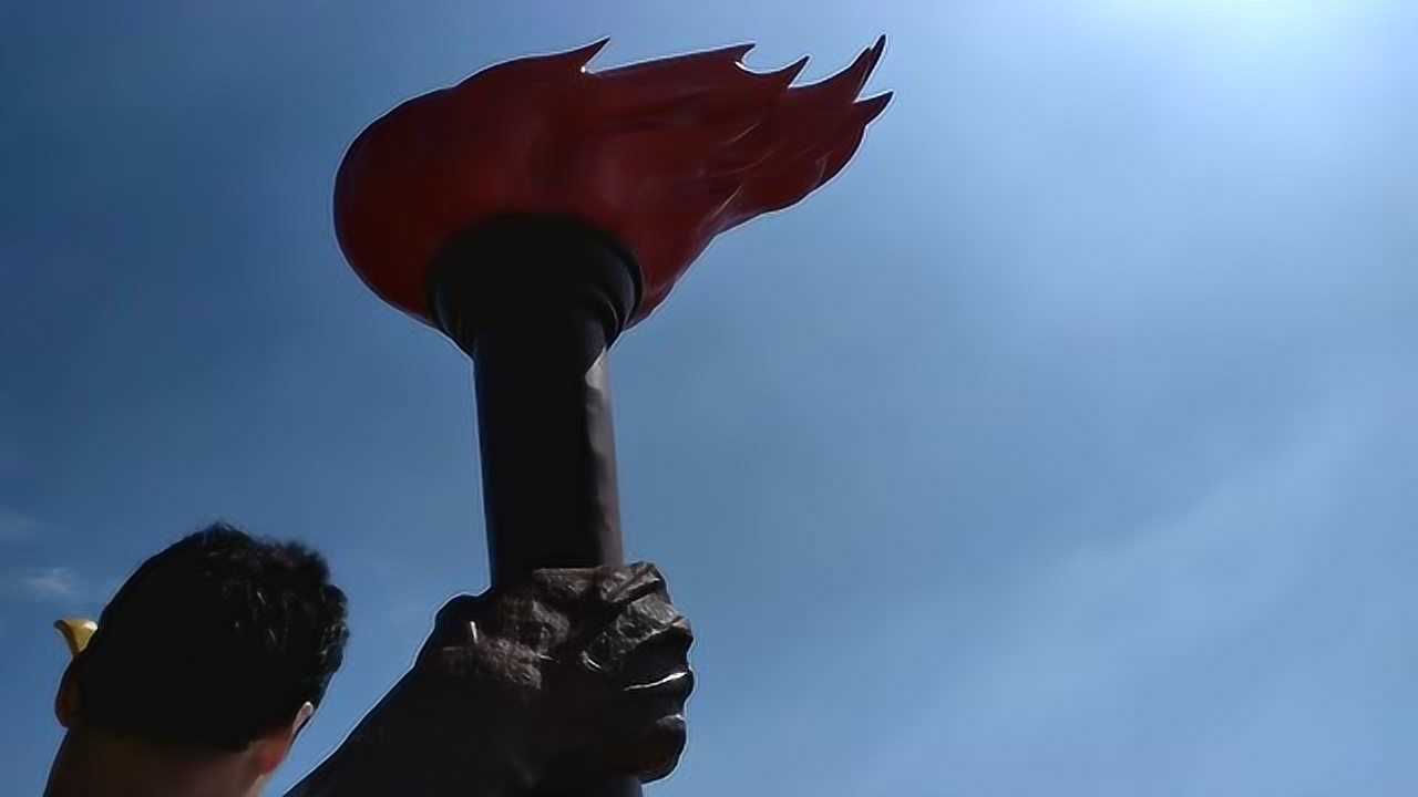 井冈山南山公园火炬广场星星之火可以燎原