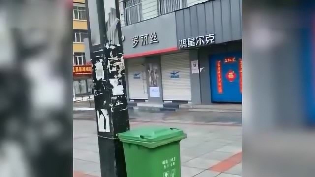 绥芬河城区现状 商店关门行人稀疏小区整栋楼只剩几户人家