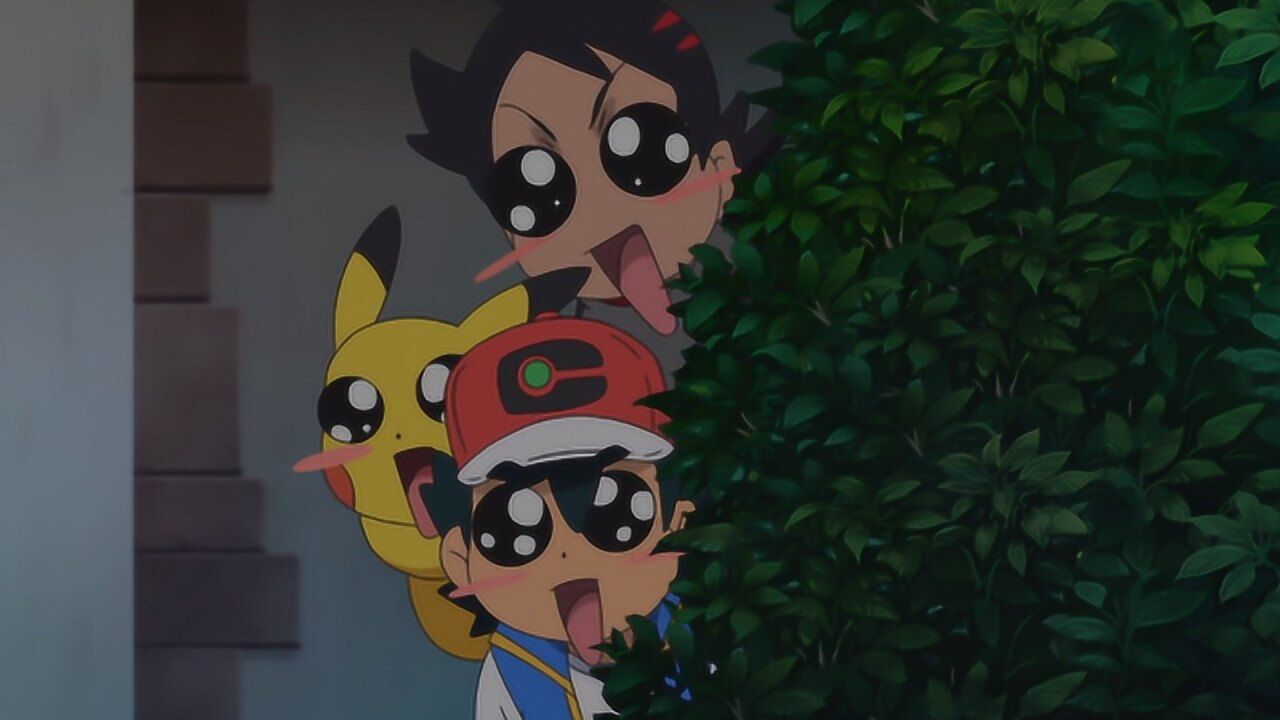 宠物小精灵:小智小豪发现未知小精灵,两人超级兴奋!