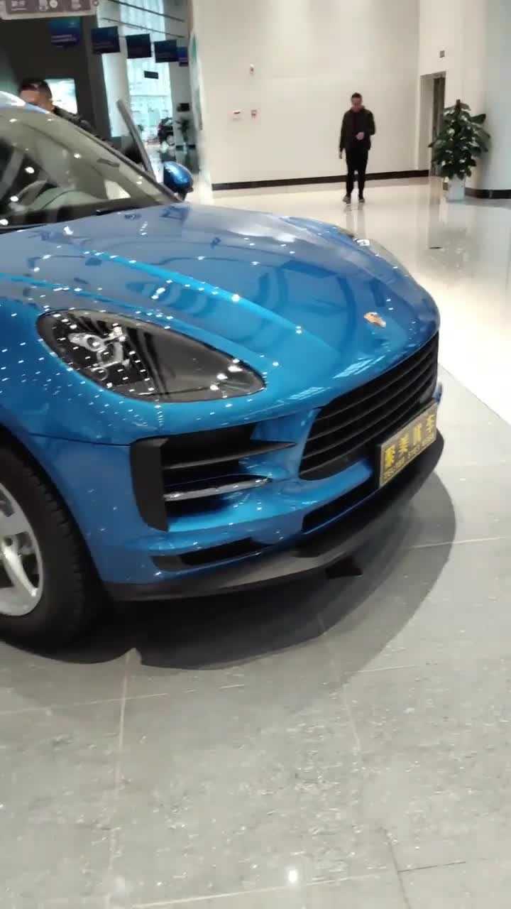 保时捷macan宝石蓝颜色很靓哦