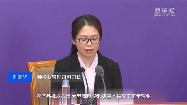 中国财富报道|农业农村部:“菜篮子”产品消费需求回升 供应总量有保障