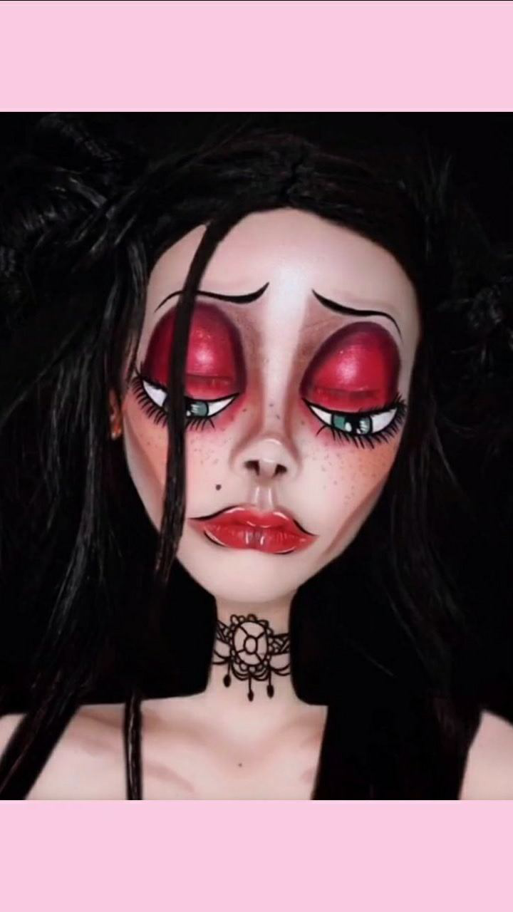 僵尸新娘妆教学