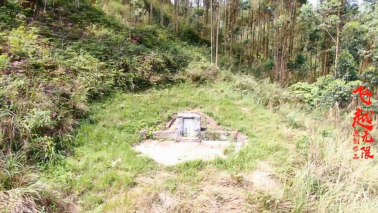 广西灵山太平仇氏有名的奇坟怪穴,是仇英大师的风水作品剪刀挂壁