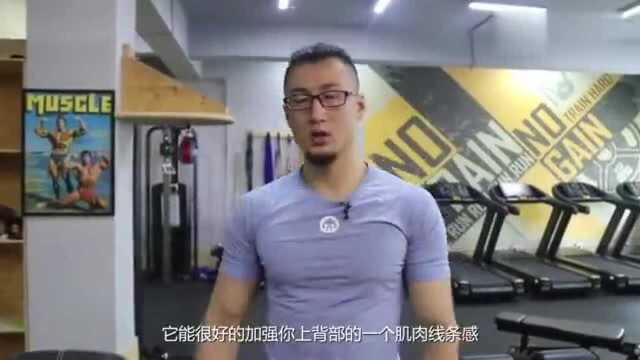 背部肌群强化教学,学会这个动作让你练出雄壮背部大肌群