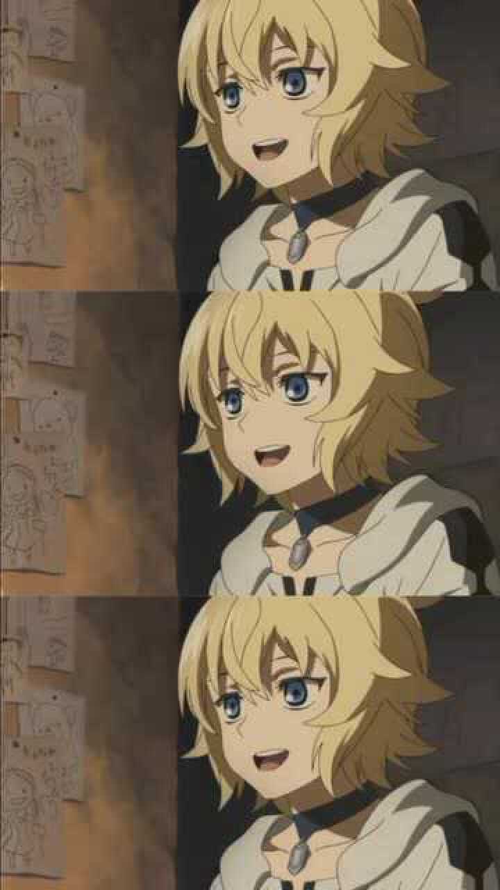 终结的炽天使小时候的米迦好可爱鸭