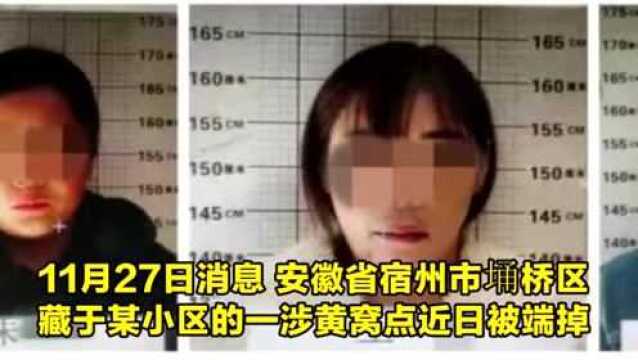 以按摩为名招揽客人!安徽宿州警方端掉一涉黄窝点 3女3男被拘