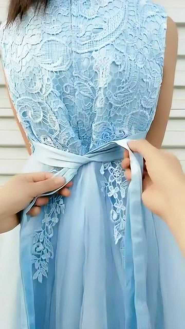 教你一招腰带的打法这样打蝴蝶结不会散开的