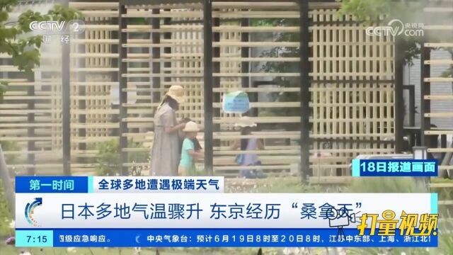 日本多地气温骤升,东京经历“桑拿天”