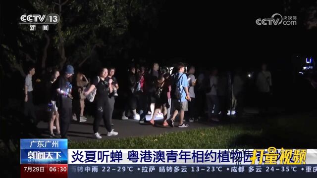 广东广州:炎夏听蝉!粤港澳青年相约植物园奇妙夜