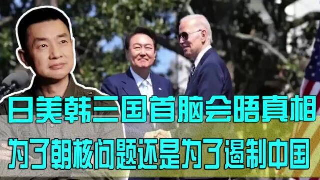 日美韩三国首脑会晤的真相,为了朝核还是为了遏制中国