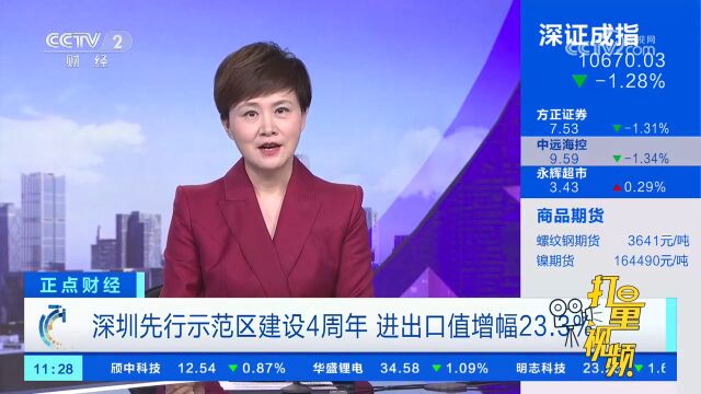 深圳先行示范区建设4周年,进出口值增幅23.3%