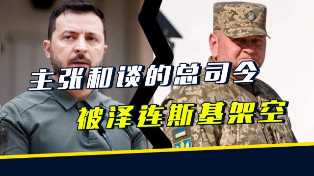 主张和谈的乌军总司令,被泽连斯基架空职权,美国考虑换代理人