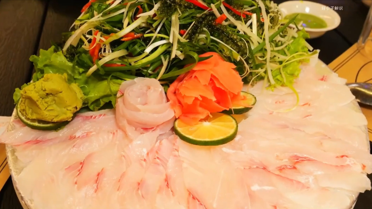 越南美食新宠,小鲨鱼刺身,挑战味蕾的极致享受
