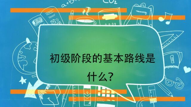 初级阶段的基本路线是什么?