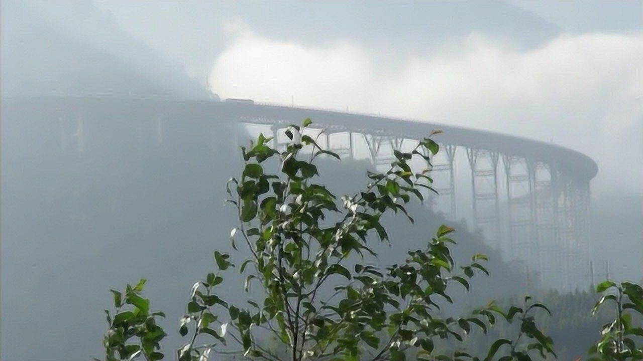 京昆高速四川凉山段盘山高架桥美景