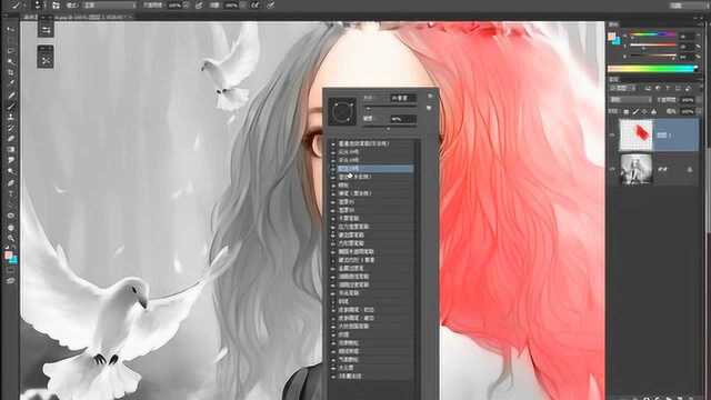 板绘插画教程,教你如何学会叠加上色