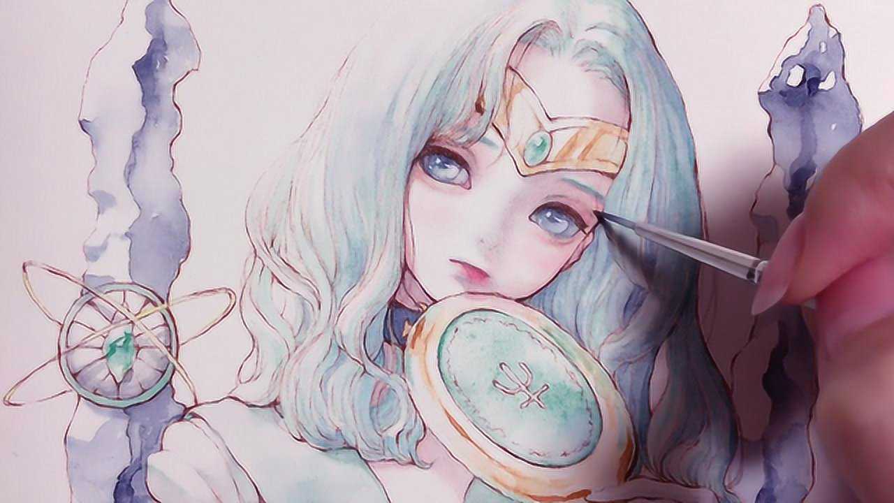 这个《美少女战士》角色海王满的上色效果真是相当漂亮!值得借鉴