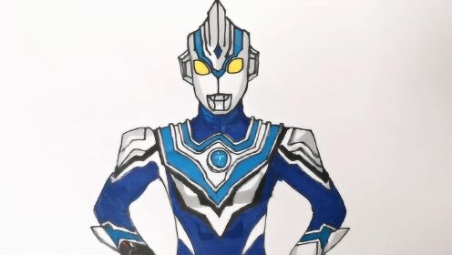 奥特曼手绘教程之风马奥特曼,动手一起来画吧,奥特曼手绘大全!