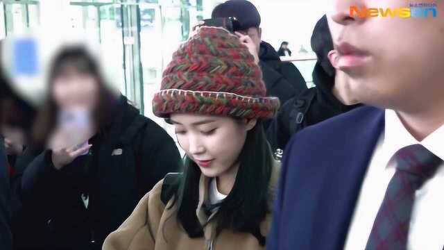 191204 iU 李智恩 仁川机场出境