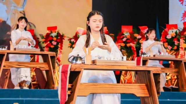 东莞观音山《茶艺表演》,共享茶的清美与甘醇