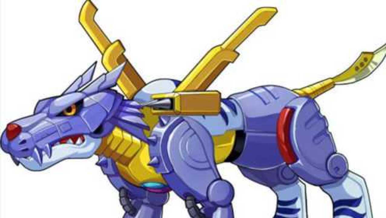 童年回忆超级数码宝贝钢铁加鲁鲁登场打出全场最高伤害