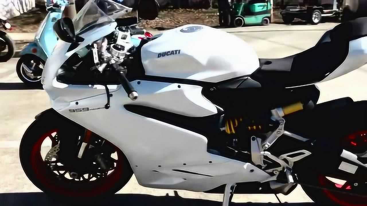 杜卡迪panigale-959白色车身全方位展示,高贵优雅展机械美感!