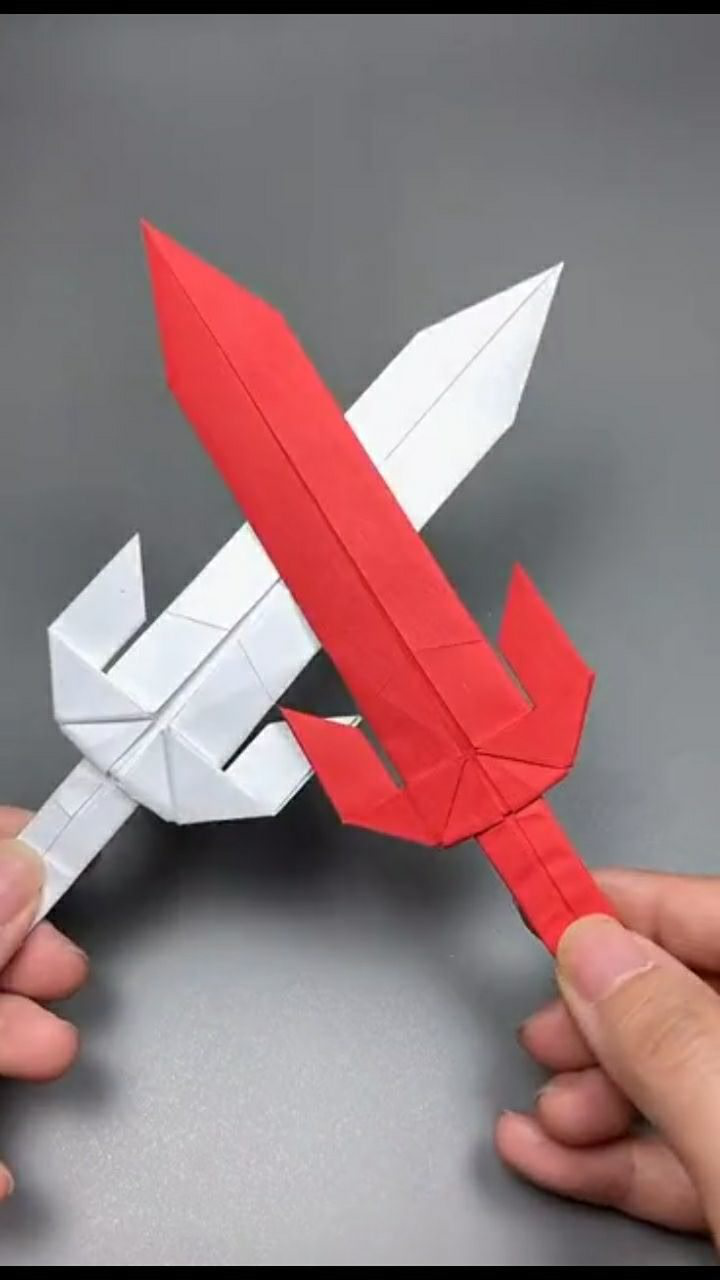 手工折纸,天下无双大宝剑.