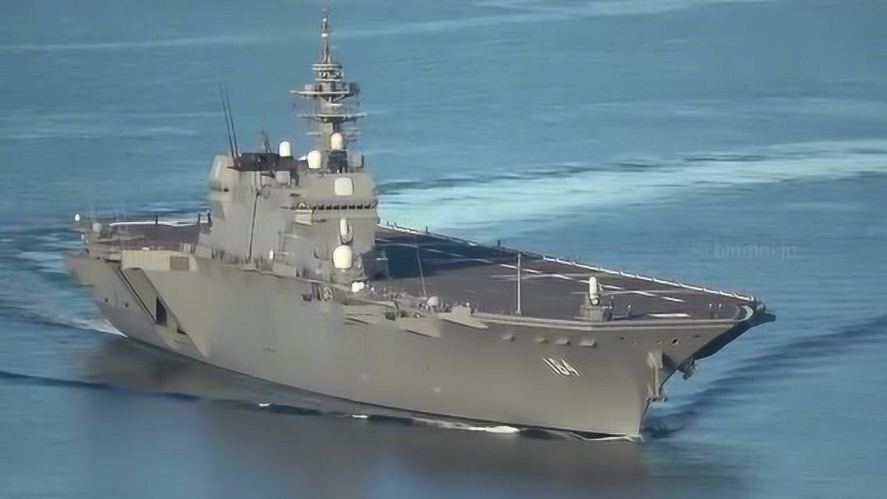 日本海上自卫队直升机驱逐舰"加贺"号,万吨巨舰气势还是很足的