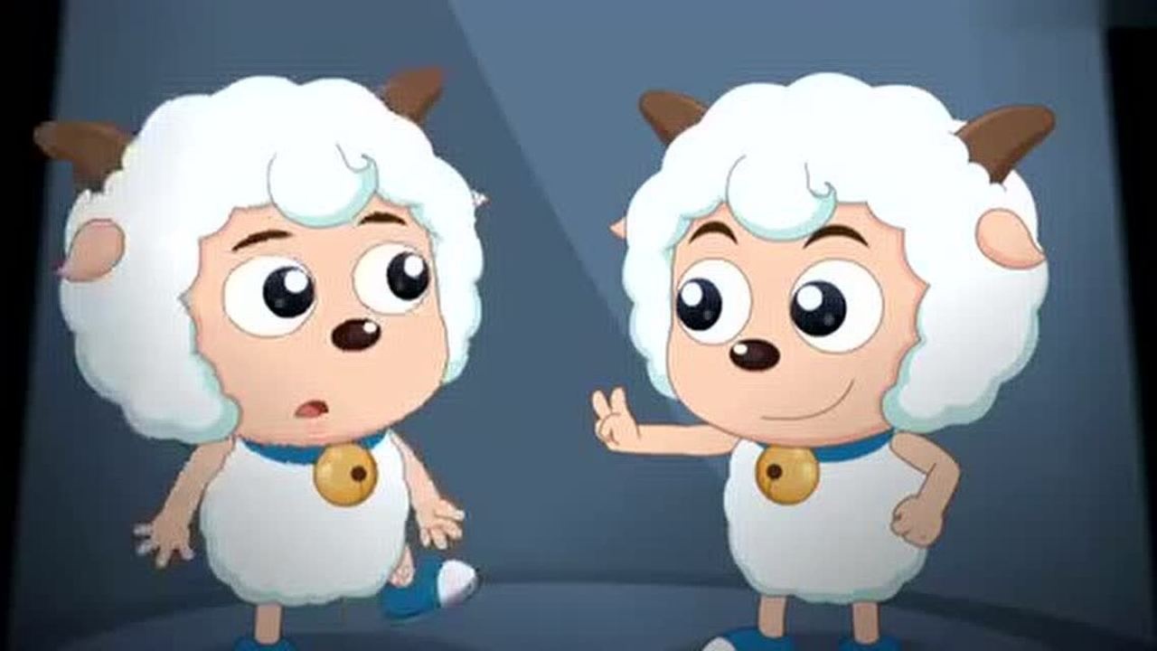 喜羊羊与灰太狼两只喜羊羊碰到了一起一个比一个聪明