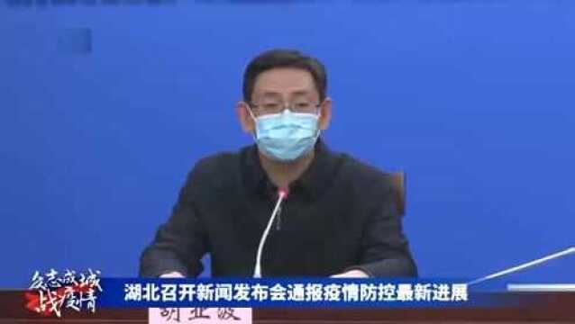 武汉医疗物资供需矛盾突出如何解?常务副市长胡亚波回应