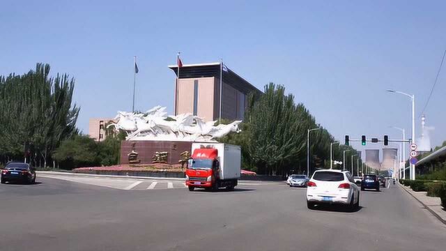 实拍内蒙古包头市昆都仑区,昆都仑中桥与包钢集团,7月15日拍摄