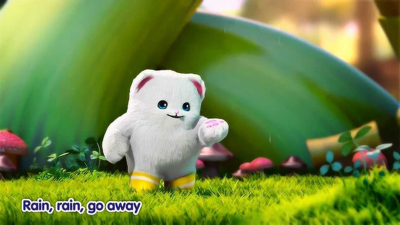 巴塔木中文儿歌小巴塔想出去玩耍被没想到下雨了