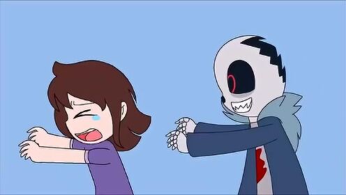 传说之下sans干嘛追着一个小女孩不放他想干什么