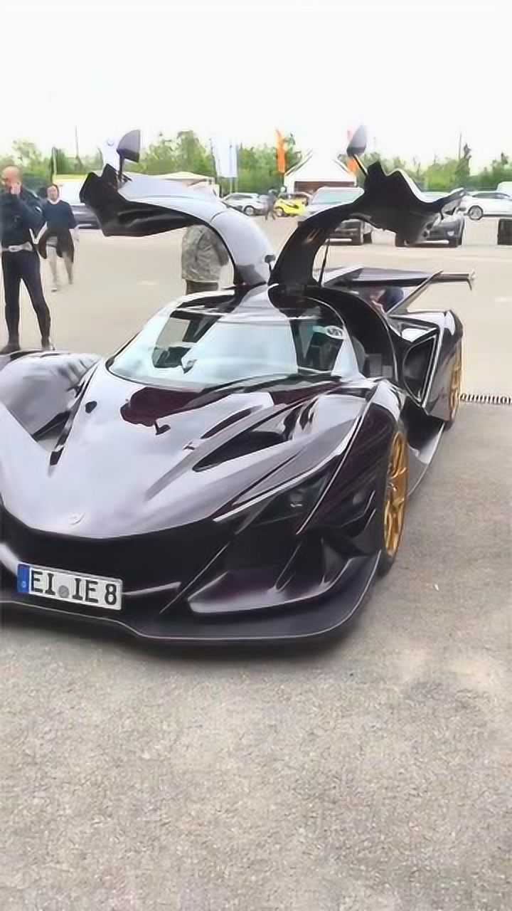 传说中的超级跑车阿波罗太阳神,黄金轮毂鸥翼门,太帅了!