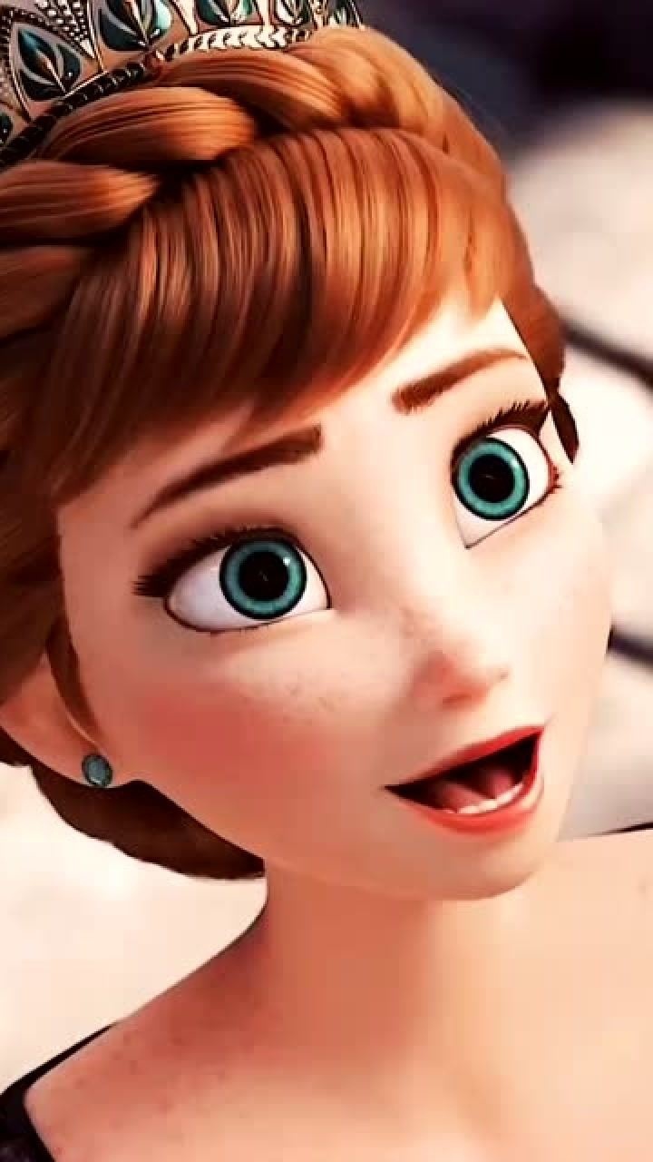 安娜的小雀斑真是太可爱了听说迪尼斯公主们的脸上没有雀斑的很少